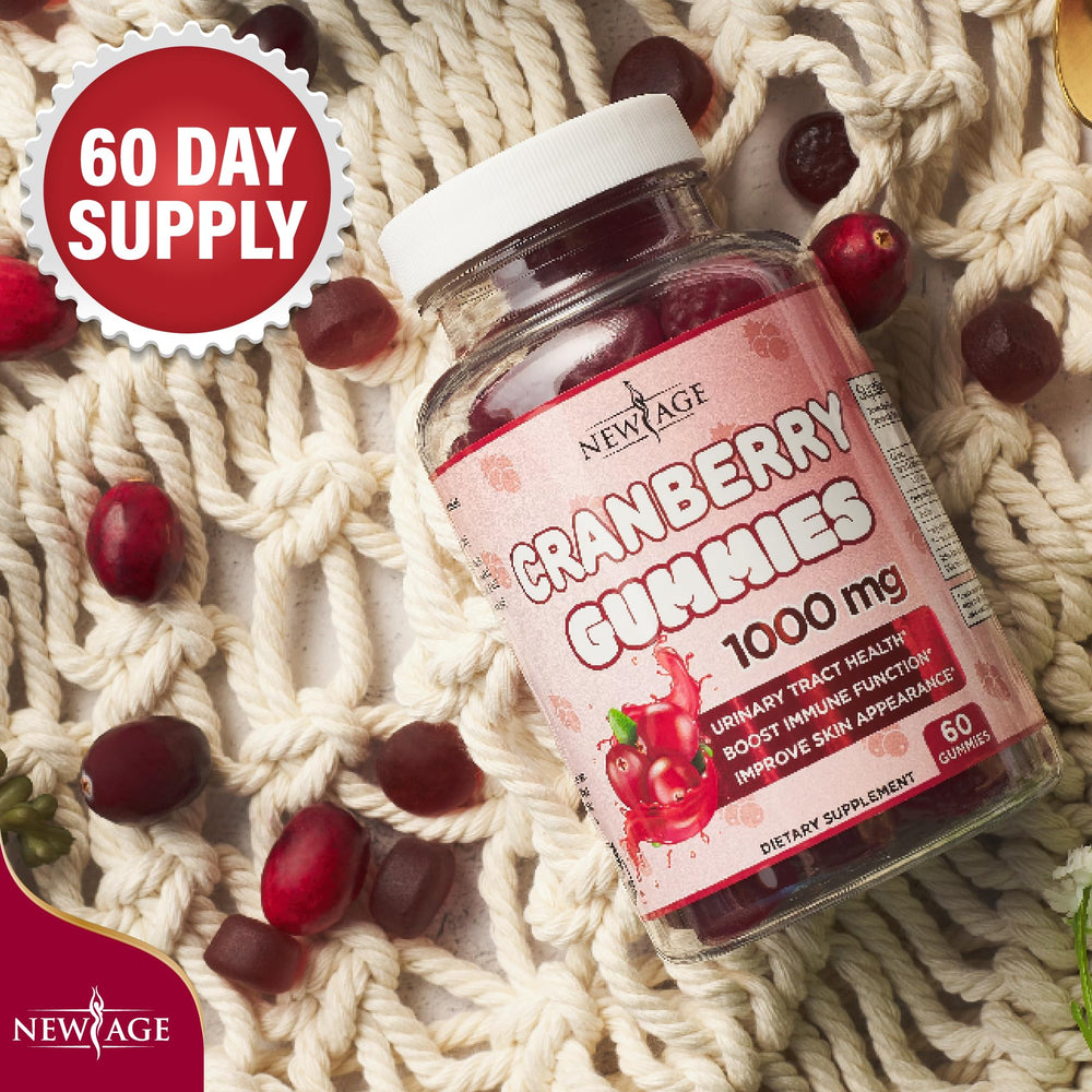 New Age Cranberry Gummies daily dose illustration for easy usage