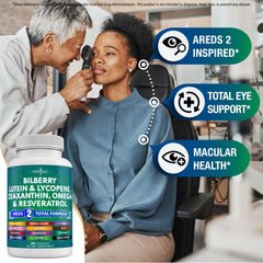 NEW AGE Eye Health bottle front label with comprehensive ingredient list
