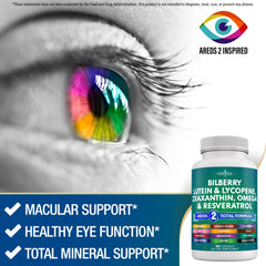 Packaging box of NEW AGE Eye Health Vitamins for eye support
