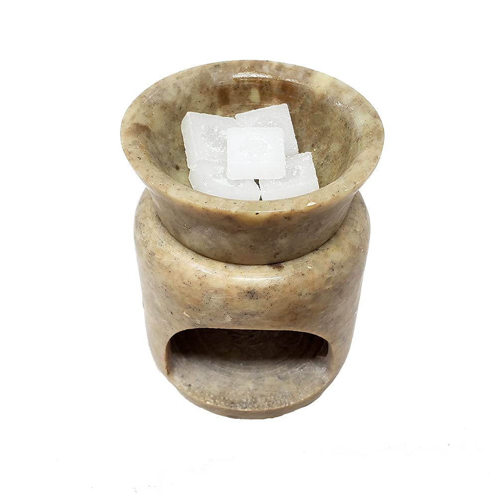 New Age Imports aroma lamp diffusion uses camphor tablets for scent.