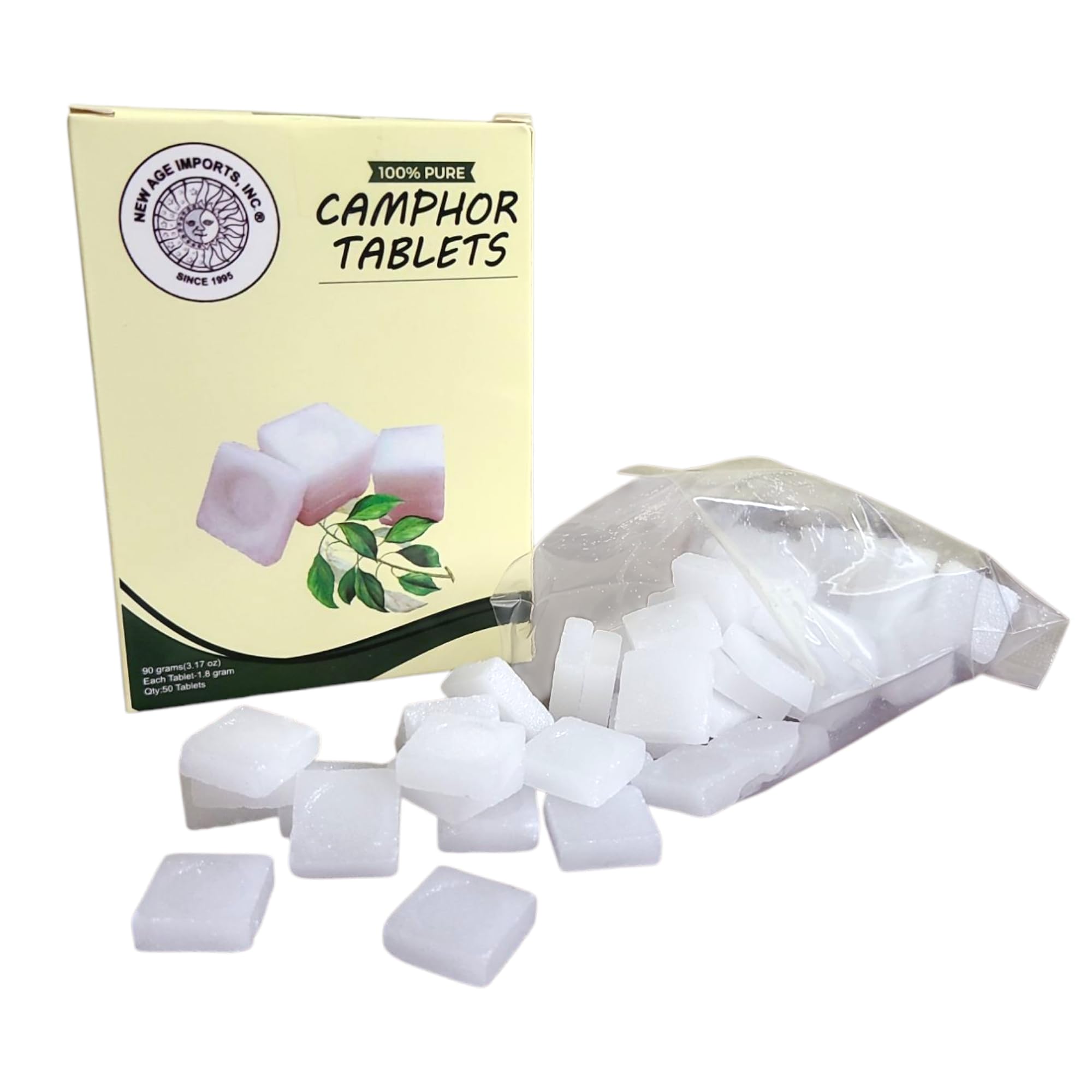 New Age Imports camphor-odor eliminator for fresh spaces.