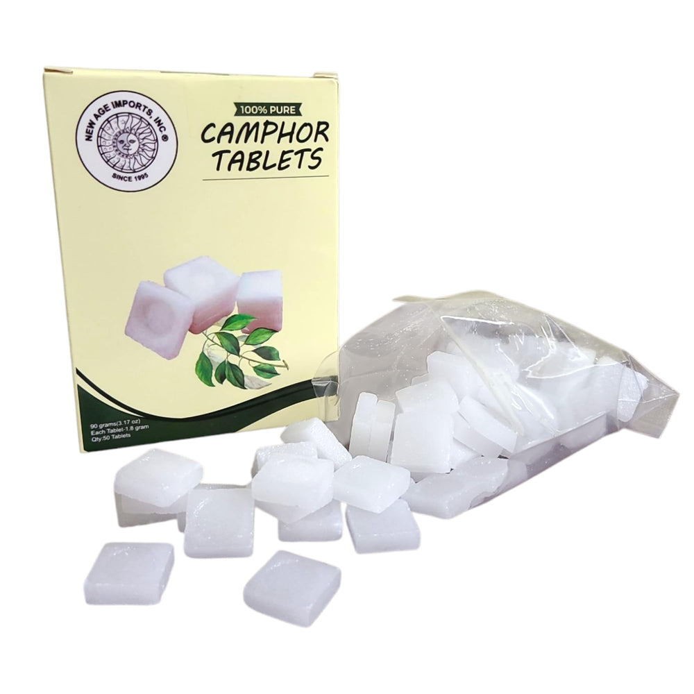 New Age Imports camphor-odor eliminator for fresh spaces.