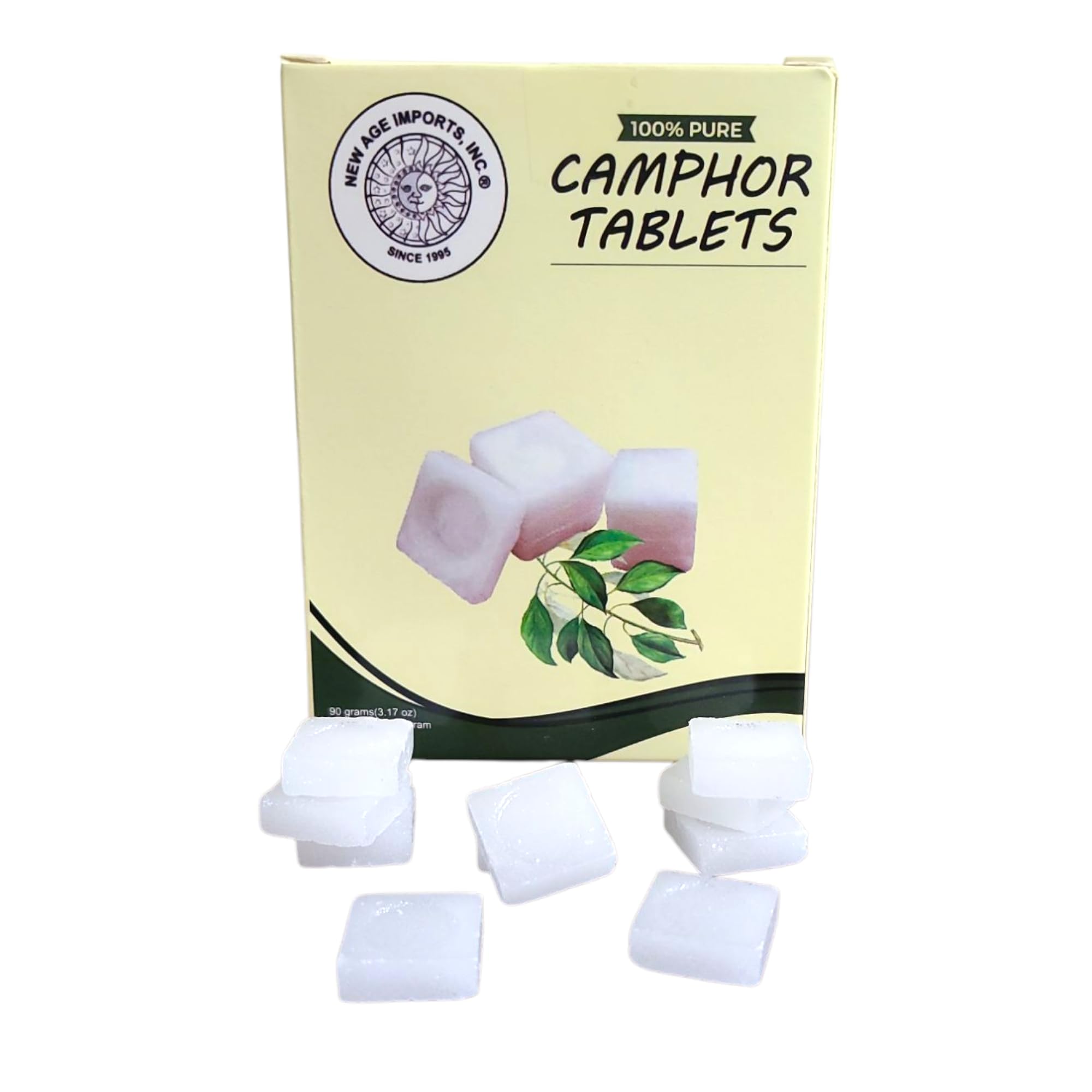 New Age Imports natural camphor blocks are chemical-free and pure.
