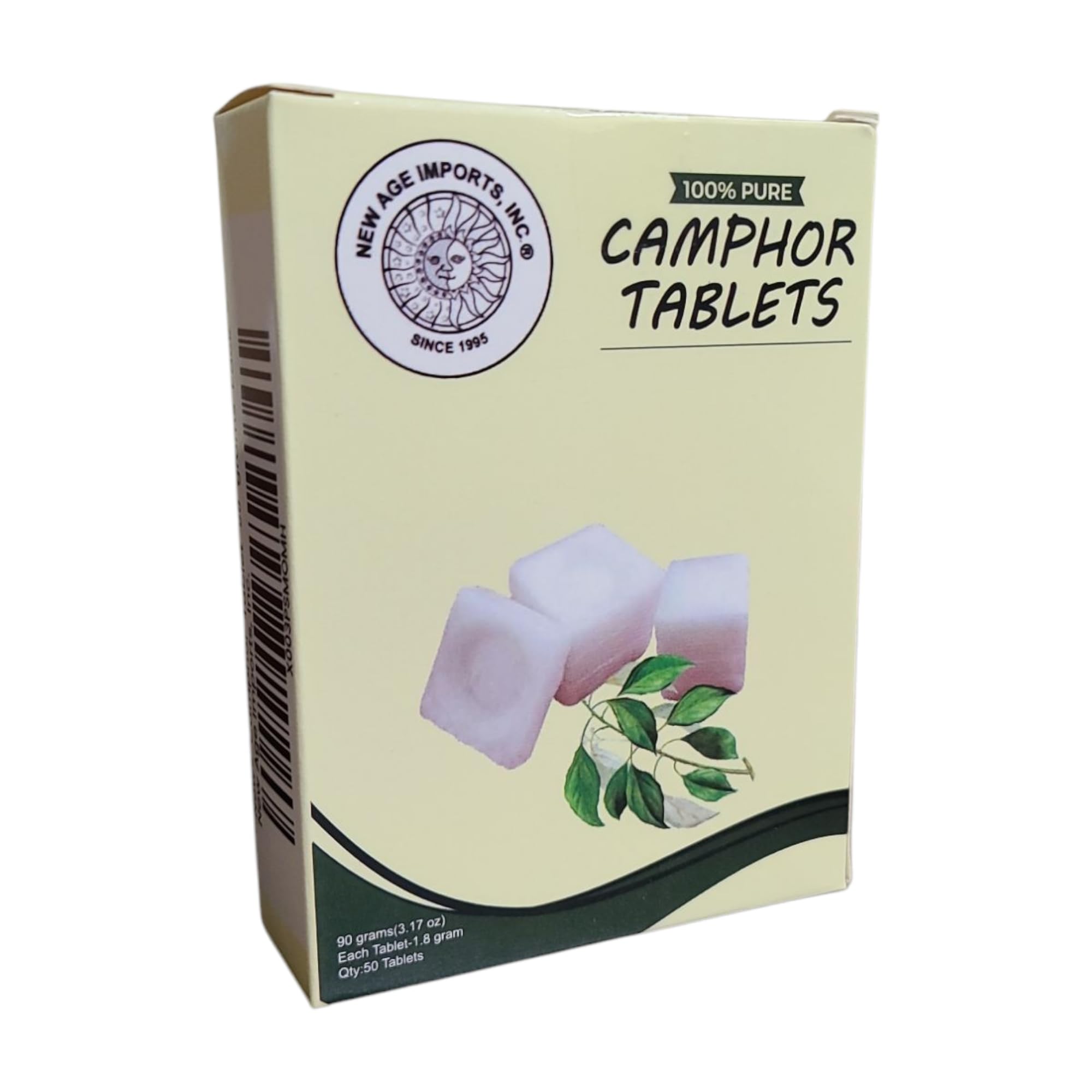 New Age Imports camphor blocks close-up show refined, chemical-free quality.