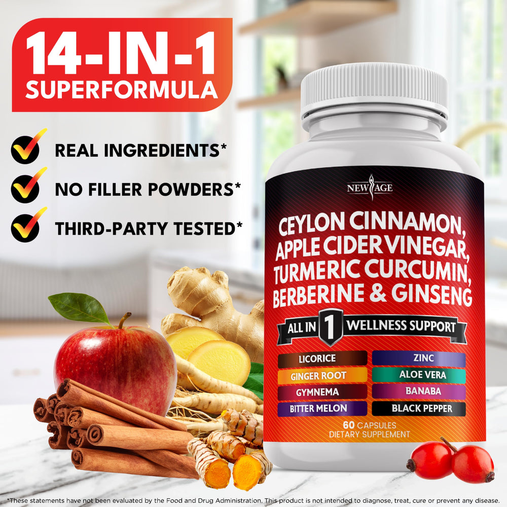 NEW AGE ingredients label and nutrition panel highlights quality sourcing