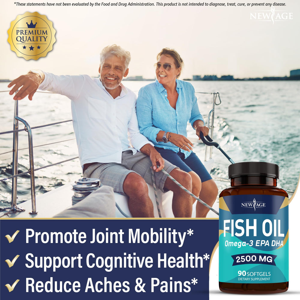 New Age Omega 3 burpless softgel capsule for smooth intake