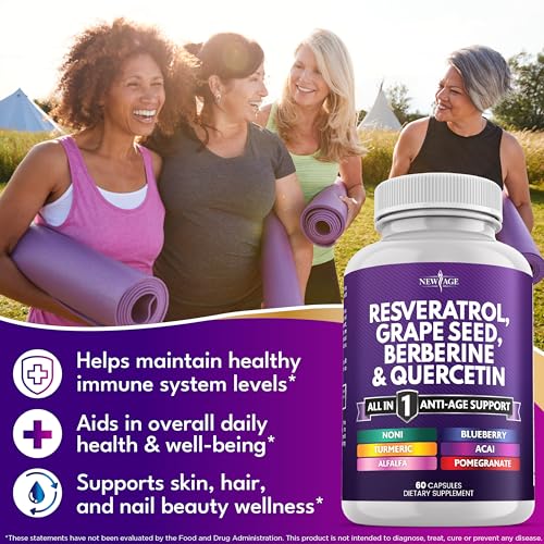 NEW AGE quercetin capsules on a tray for daily use