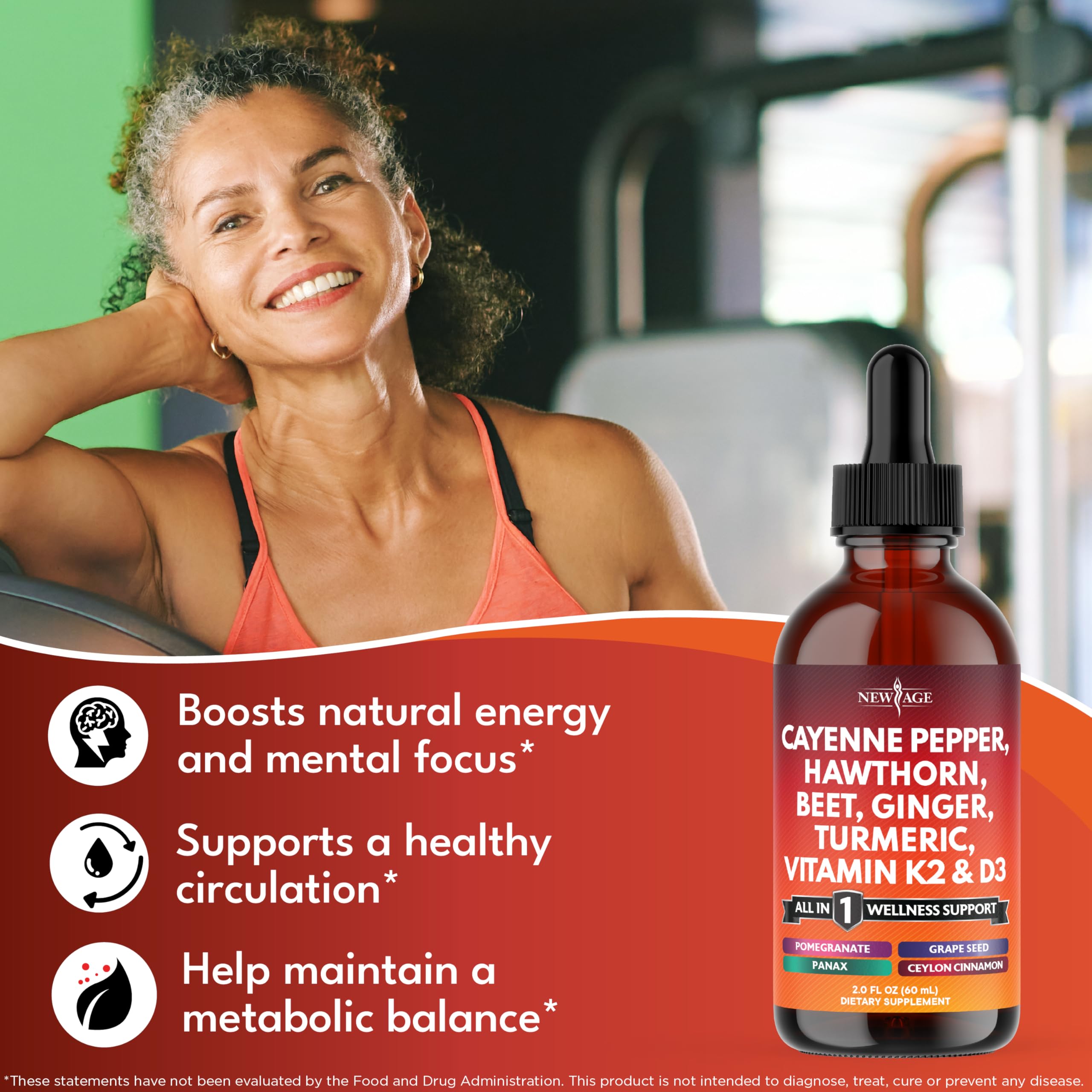 NEW AGE Turmeric curcumin powder with cinnamon for warm aroma.