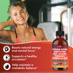 NEW AGE Turmeric curcumin powder with cinnamon for warm aroma.