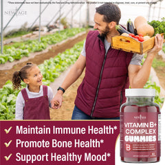 NEW AGE Vitamin B Complex Gummies pack of two bottles for convenient daily routine