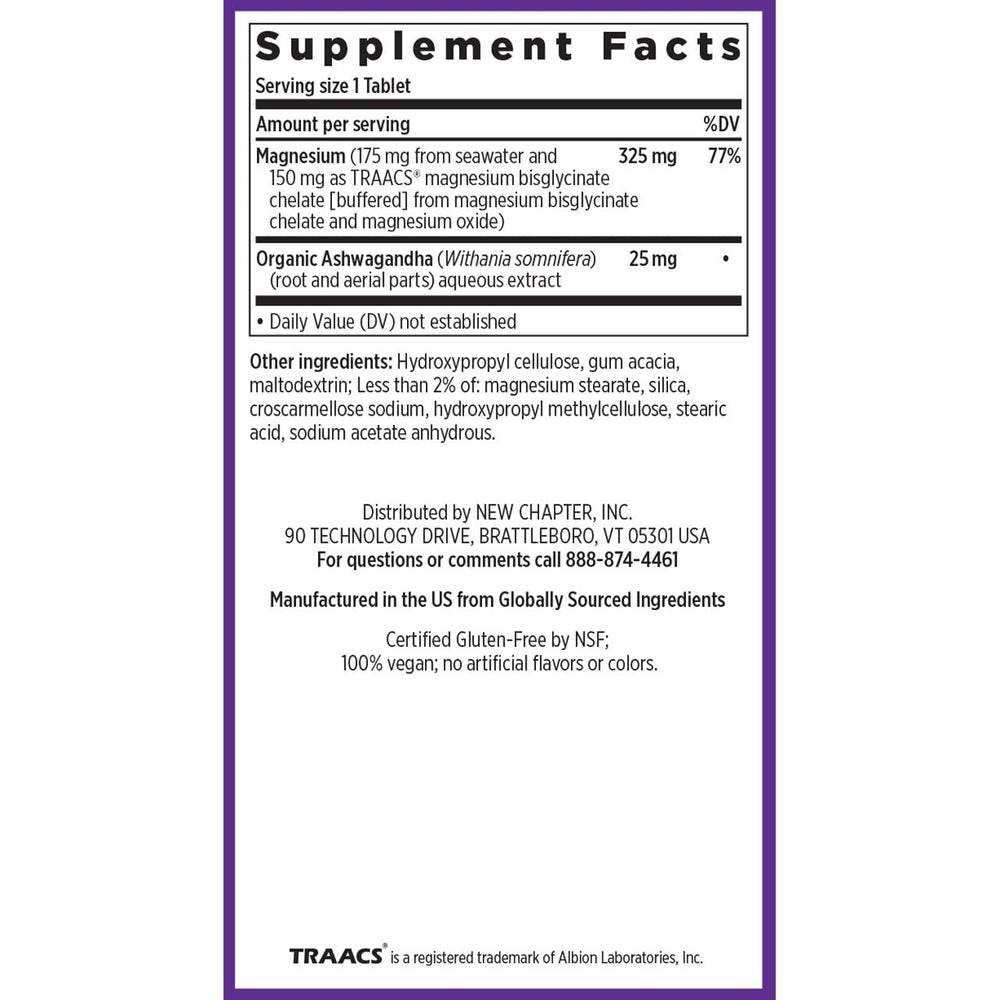 New Chapter ashwagandha leaf and root extract capsule for adaptogenic balance.