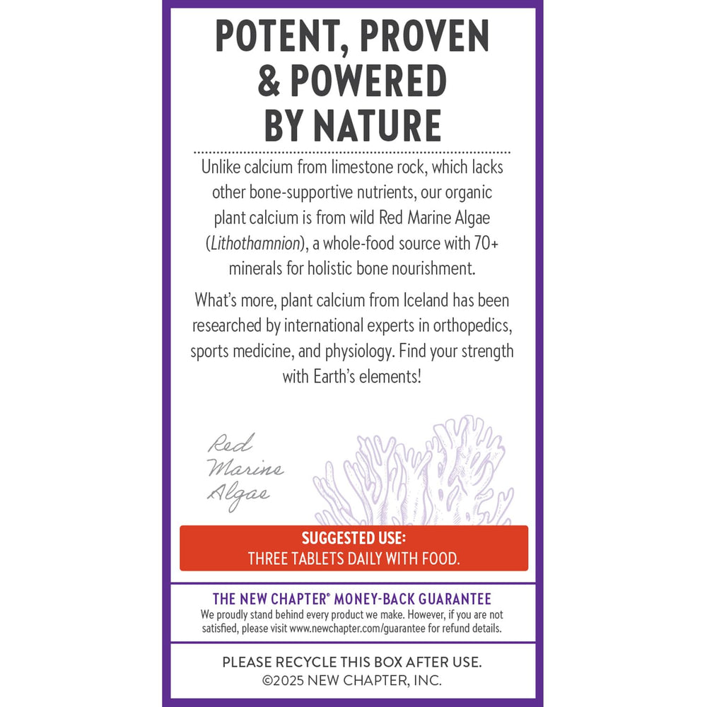 Vegan, kosher, gluten-free calcium from Icelandic algae.