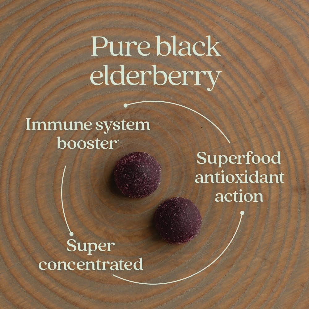 New Chapter Elderberry Gummies 60-count packaging on a kitchen counter