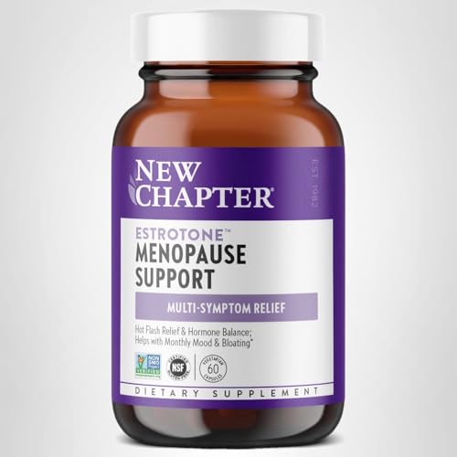New Chapter Estrotone black cohosh plant image near the bottle.