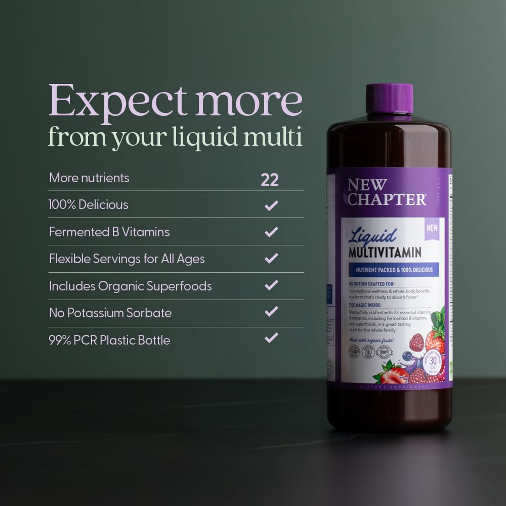 New Chapter fermented B vitamins label highlighting cellular energy support.