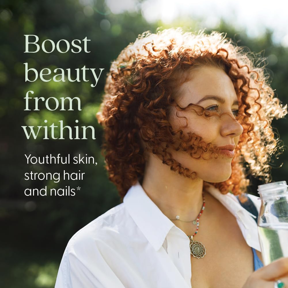 New Chapter fermented biotin close-up highlights natural support for hair and nails.