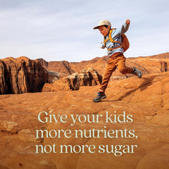 New Chapter Kids Multivitamin Gummies ingredients label shows elderberry blend and fermented B vitamins.