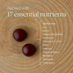 New Chapter Kids Multivitamin Gummies Berry-Citrus out of bottle ready for daily use.