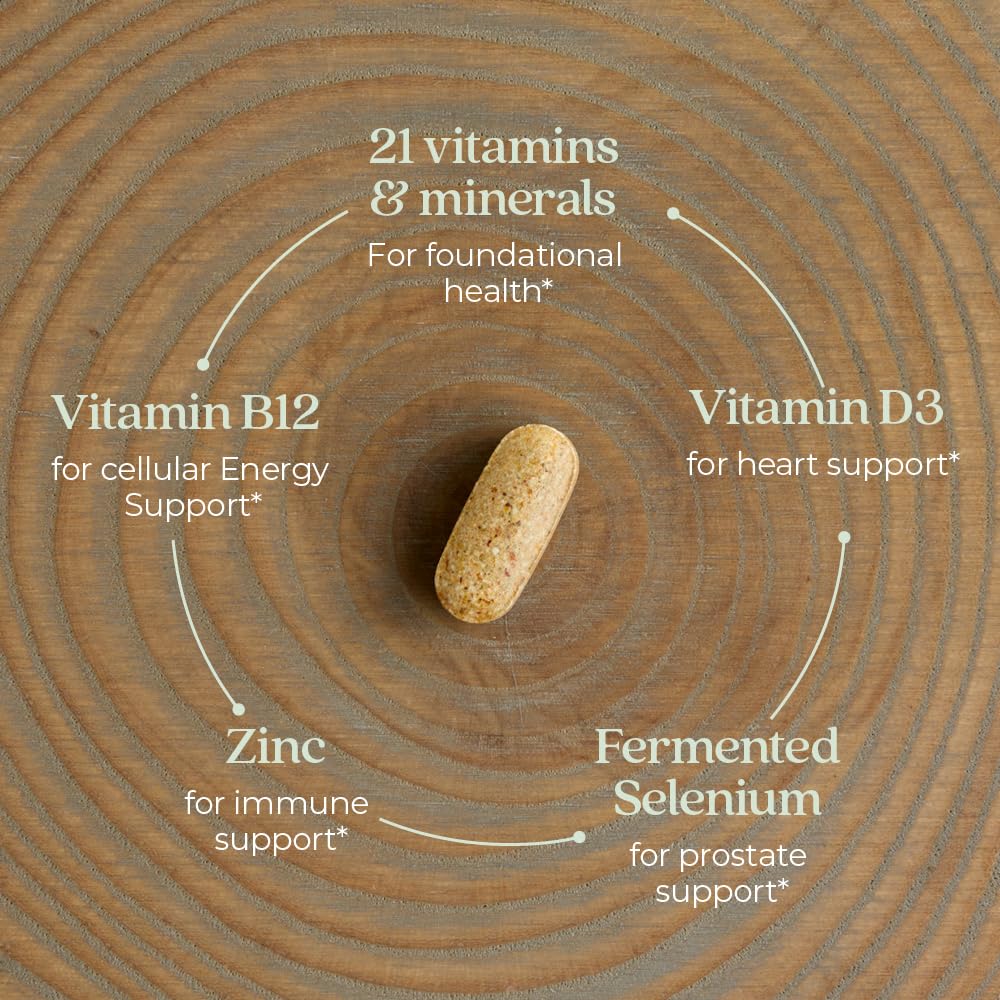 New Chapter Men’s Multivitamin ingredients fermentation image to aid absorption.