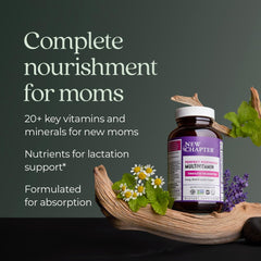 New Chapter 3-in-1 multivitamin-mineral-herbal design graphic on bottle.