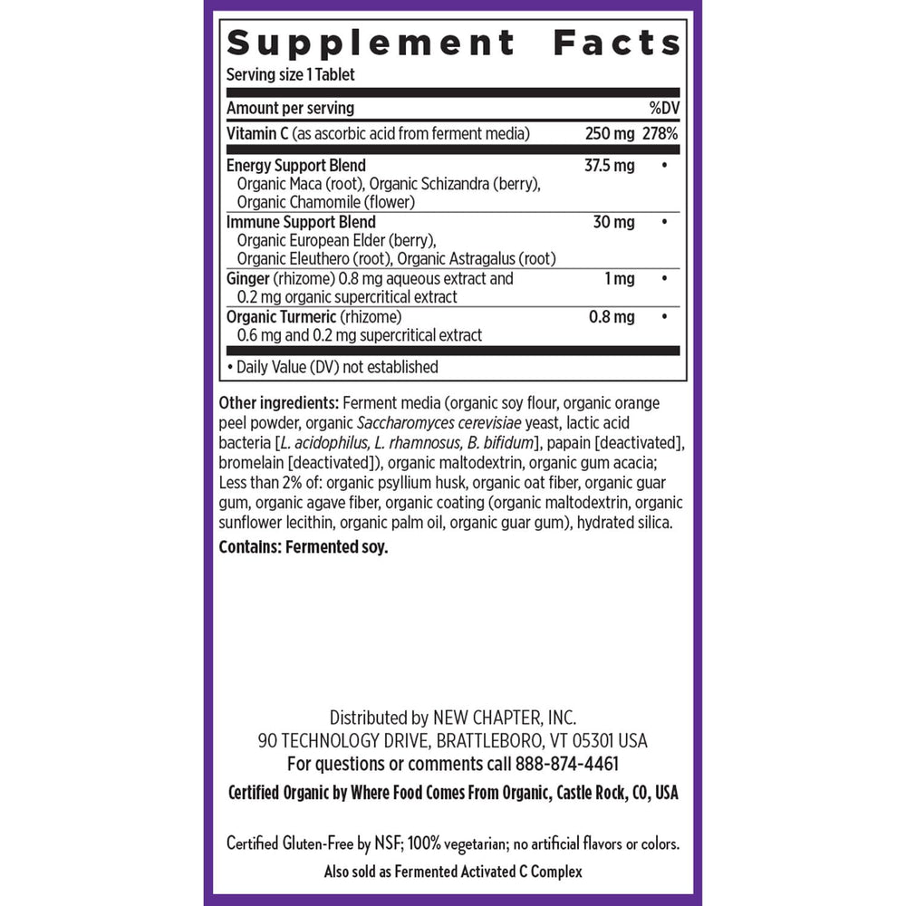 New Chapter Non-GMO Project Verified badge on bottle for trusted ingredients