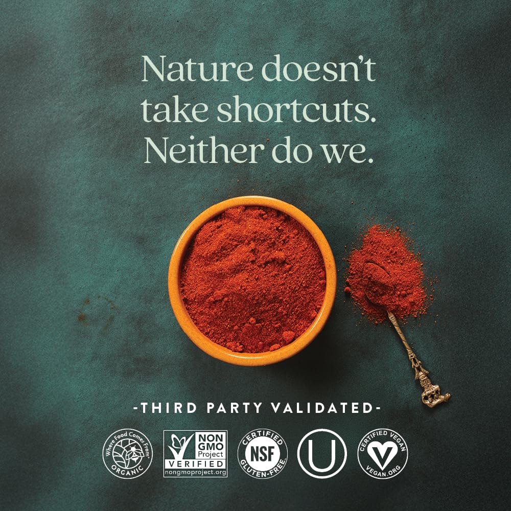 New Chapter organic algae ingredients label emphasizes vegan, clean formula.