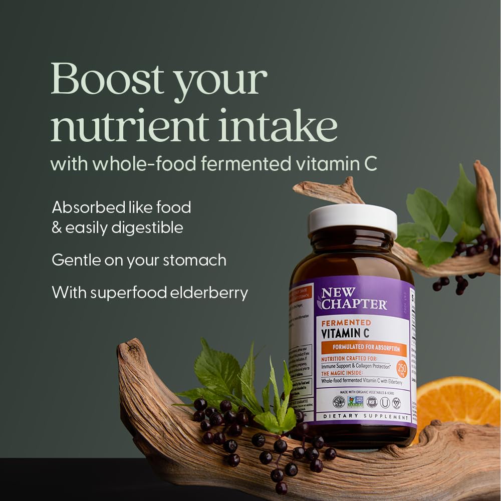 New Chapter organic herbs label emphasizing clean plant-based ingredients.