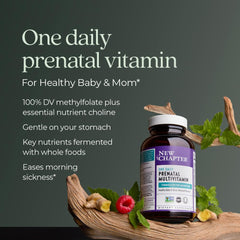 New Chapter Prenatal methylfolate choline image; supports baby's development potential.