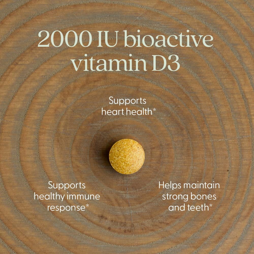 Fermented Vitamin D3 label close-up emphasizing 250% DV