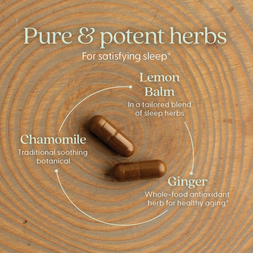 New Chapter Zyflamend Nighttime bottle label highlights herbal sleep ingredients