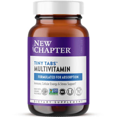 New Chapter Tiny Tabs close-up of compact tablets designed for easy swallowing