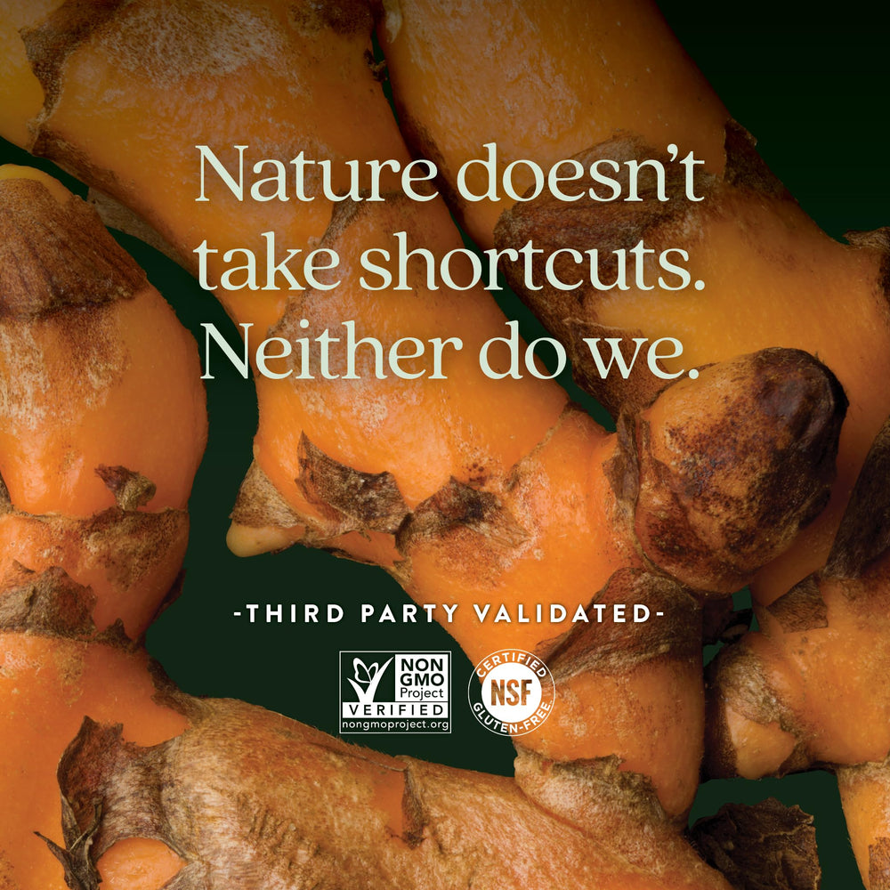 New Chapter Turmeric Force bottle shows no black pepper necessary.