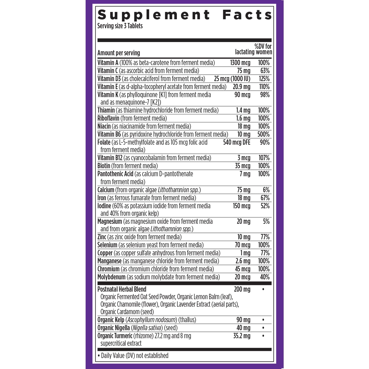 New Chapter vegetarian non-GMO certification emphasizes pure nutrition.