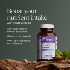 New Chapter Vitamin B Complex daily capsule ready for morning routine