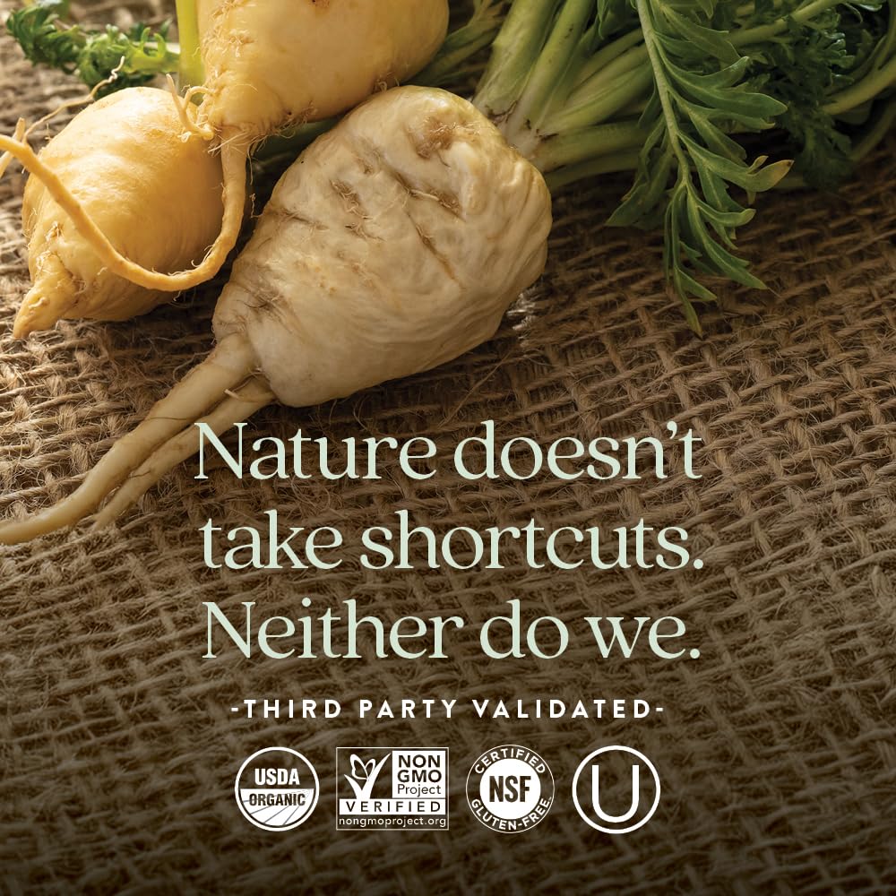 New Chapter Vitamin B Complex organic certifications seal on label