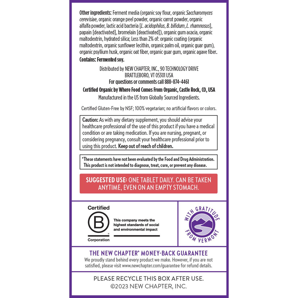 New Chapter Women’s 55+ gluten-free certification badge