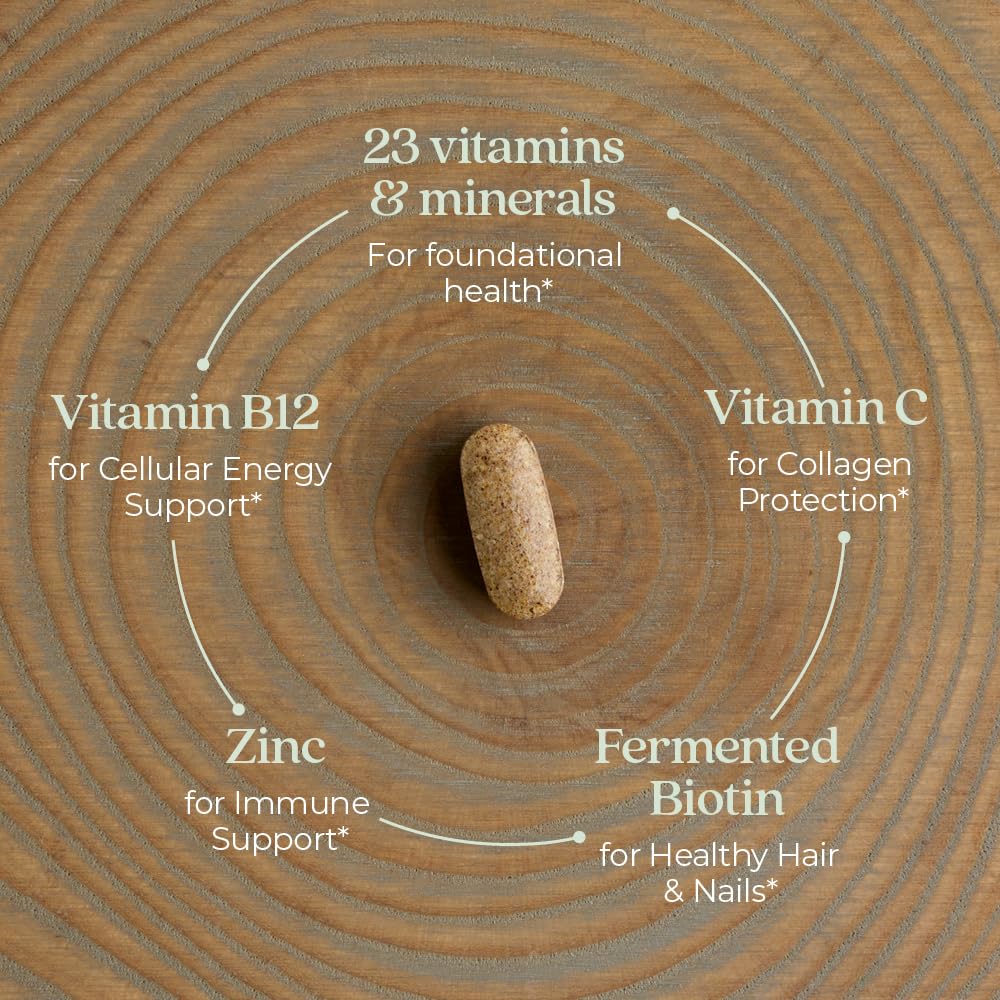 New Chapter Women's Multivitamin tablets close-up highlighting compact nutrients.