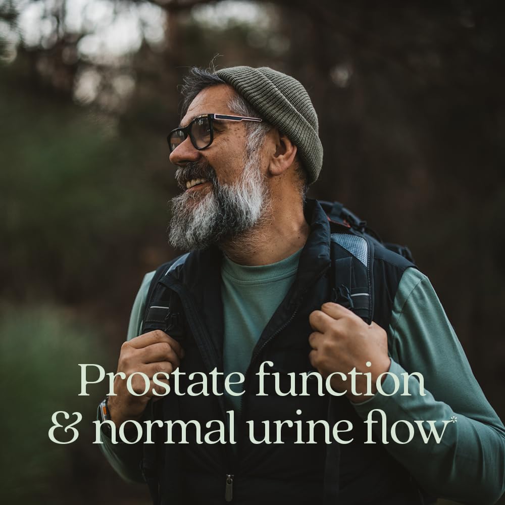 New Chapter Zyflamend Prostate saw palmetto extract close-up for herbal support.
