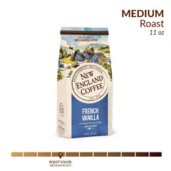 New England Coffee Arabica beans small-batch roast on the bag for balanced flavor