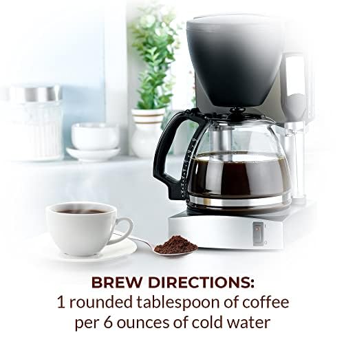 New England Coffee Breakfast Blend Decaf pack shows gluten-free and kosher labeling.