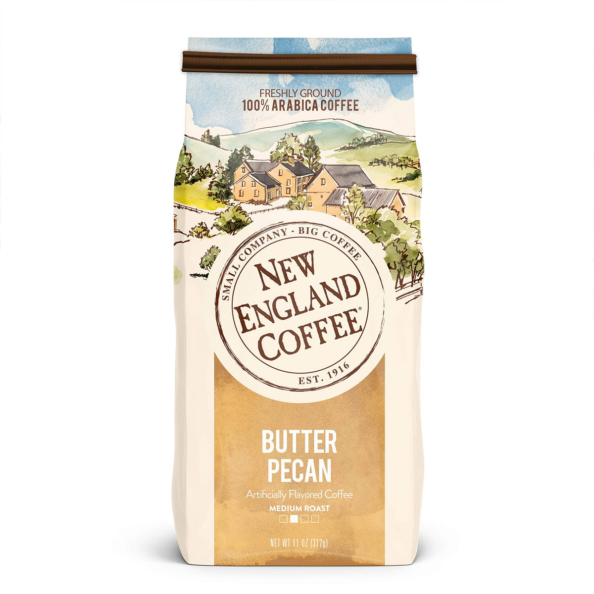 New England Coffee Butter Pecan aroma with rich, nutty flavor for cozy mornings.