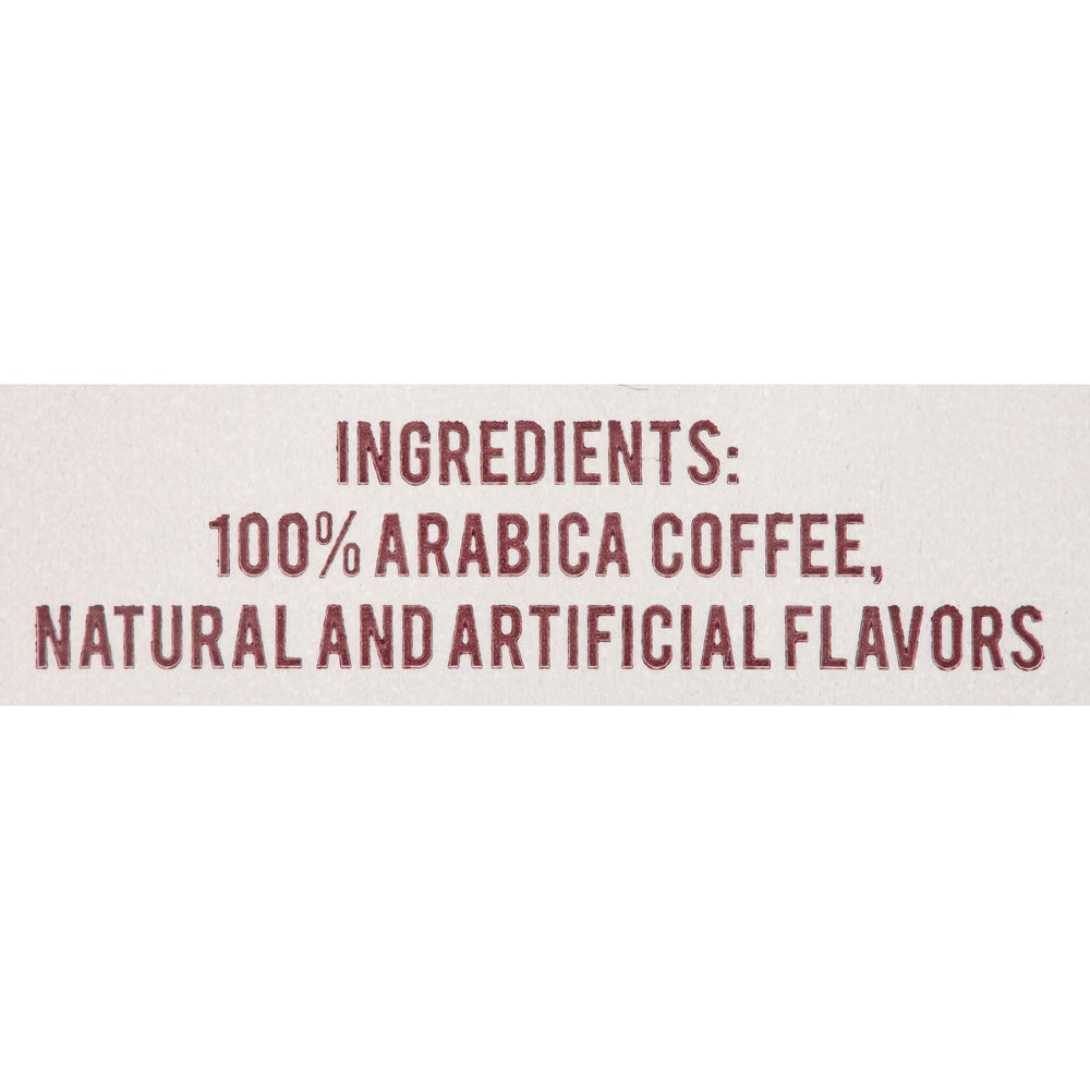 New England Coffee Caramel Macchiato cup shows creamy, smooth finish.