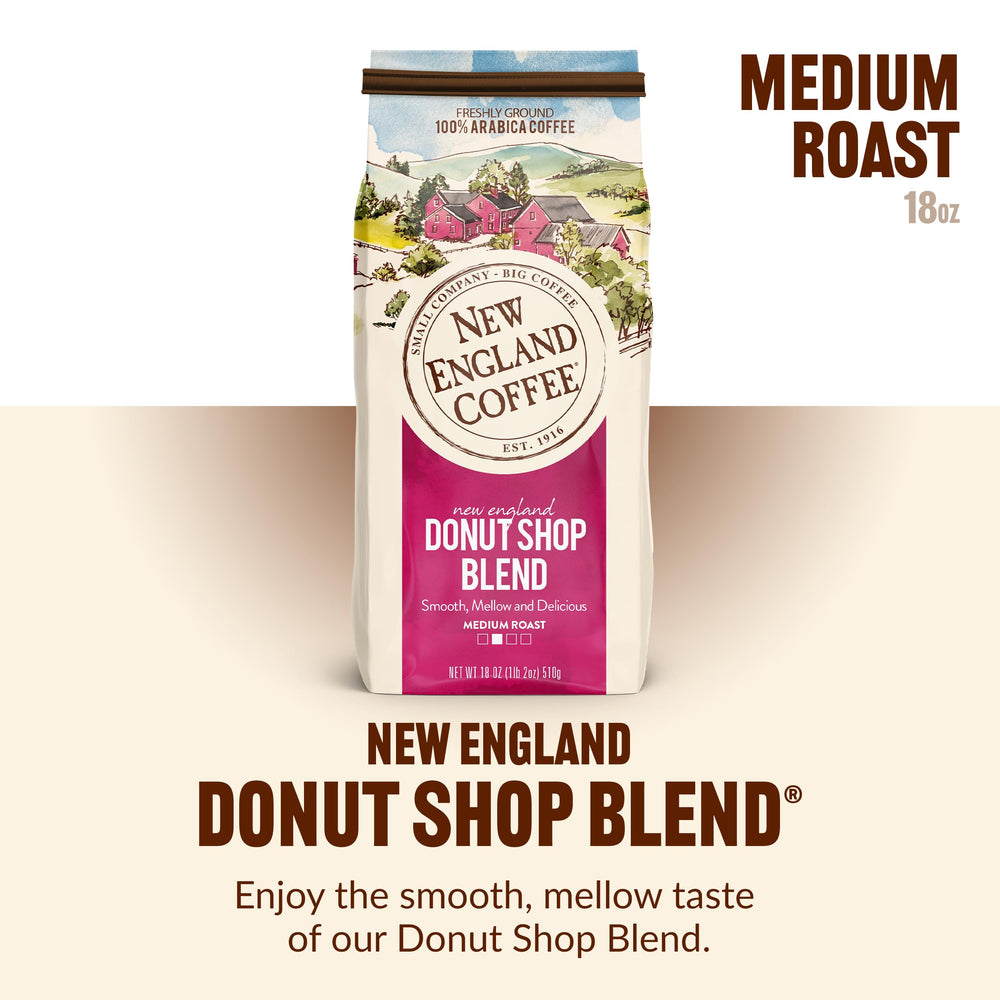 New England Coffee Donut Shop Blend small-batch roast tradition