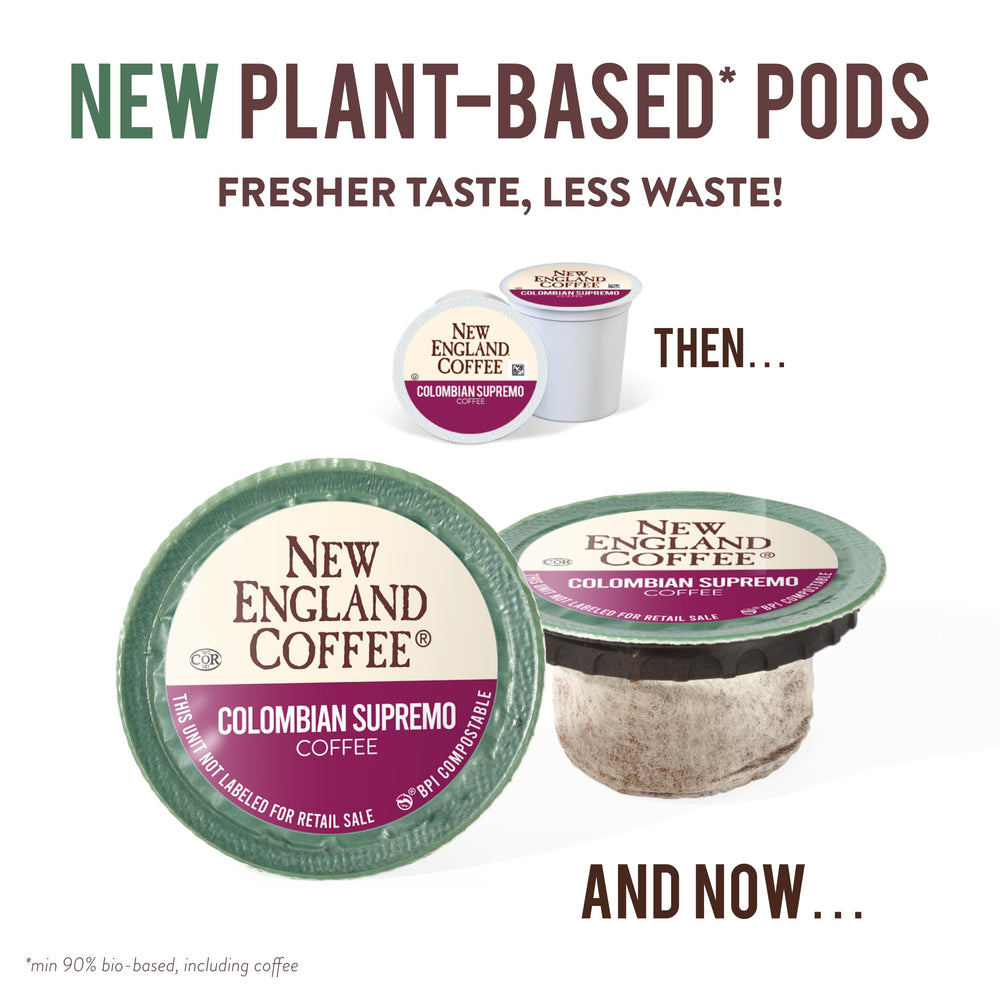 Plant-based mesh pods emphasize eco-friendly single-serve convenience.