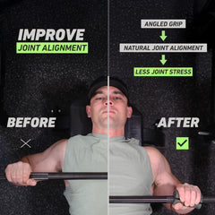 N-Gage Grips PRO on dumbbells for enhanced forearm engagement