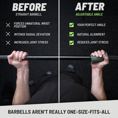 Non-slip natural rubber surface keeps grips secure during lifts