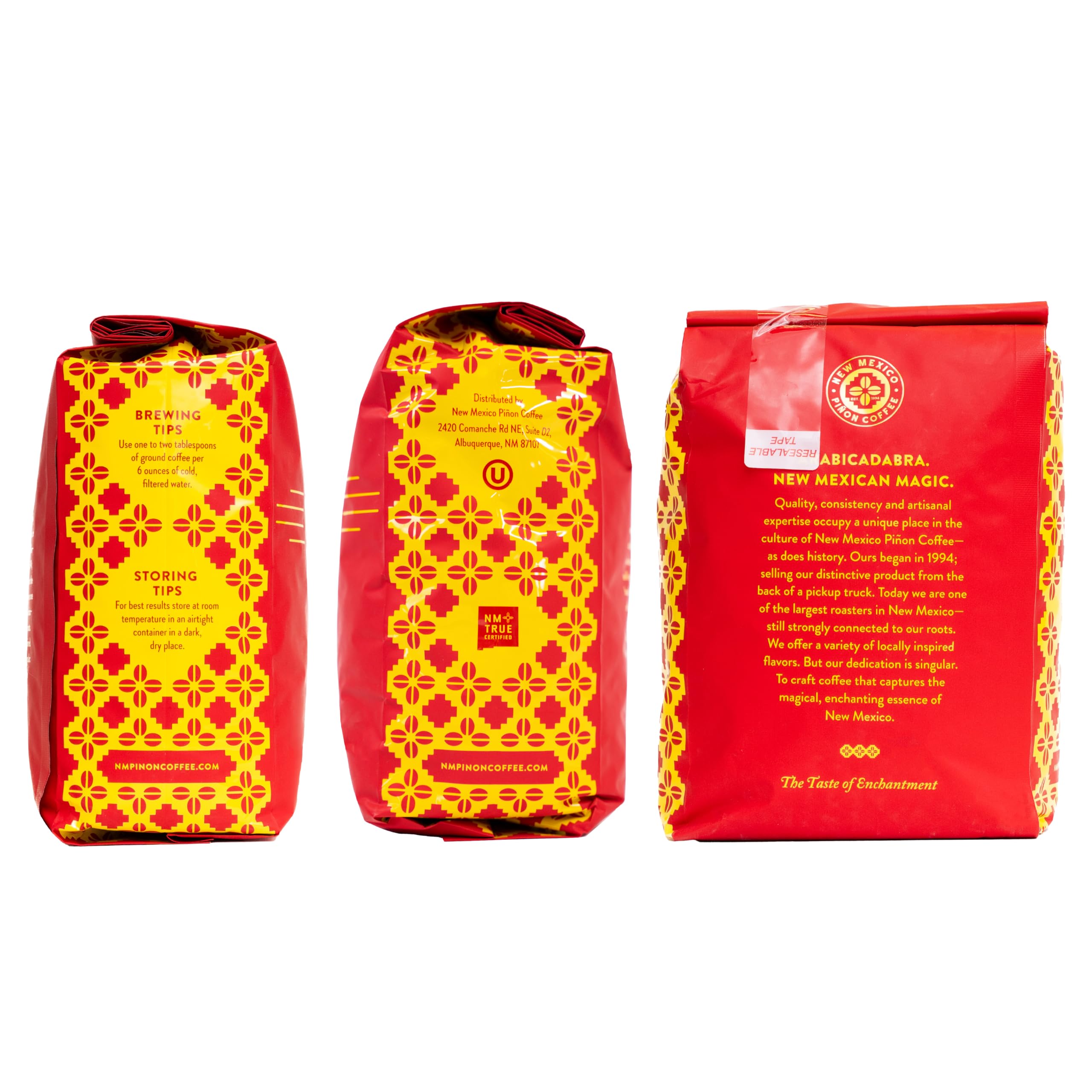 New Mexico Piñon Coffee 100% Arabica beans deliver balanced, medium-roast notes