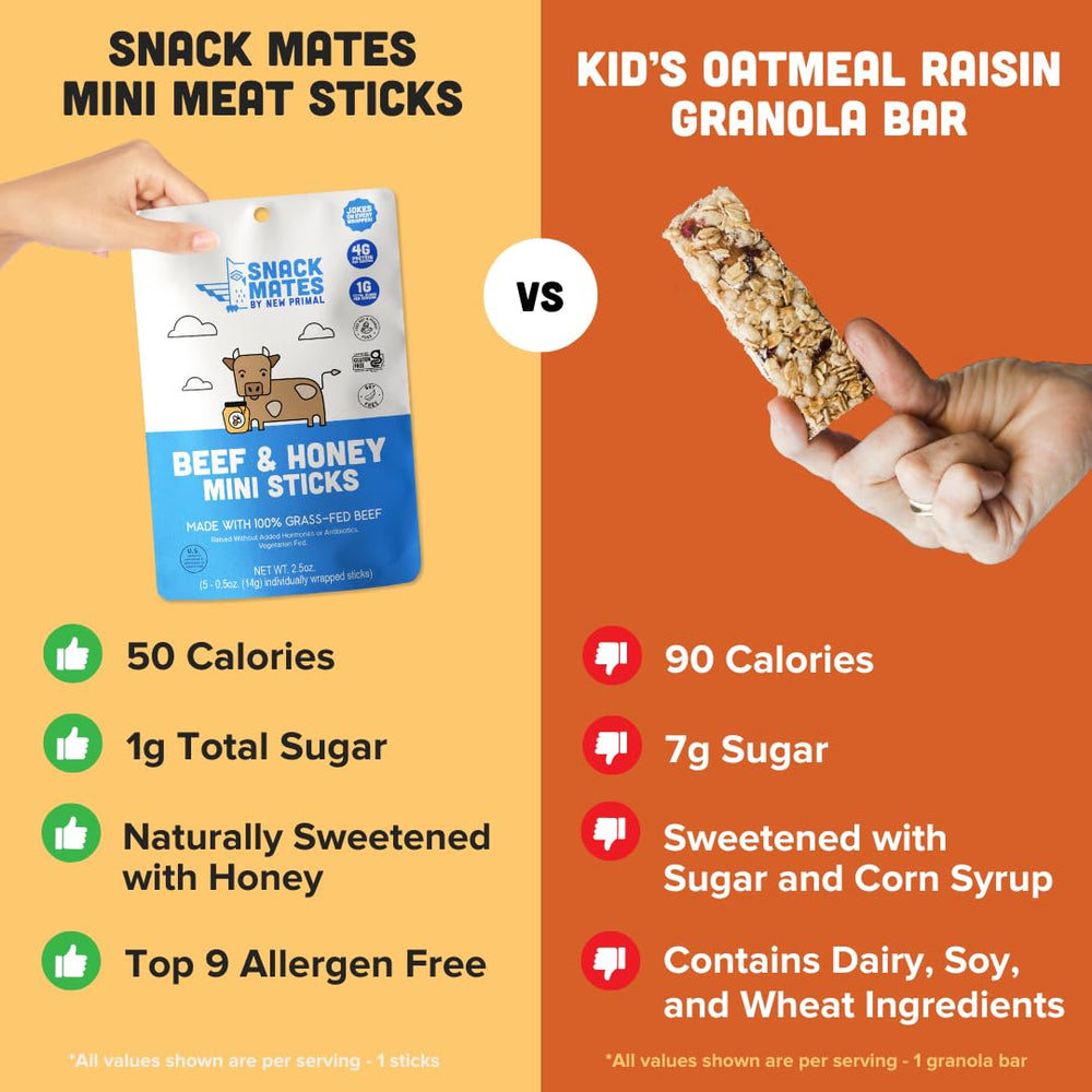 Fifteen individually wrapped sticks per pack, mess-free for easy snacking.