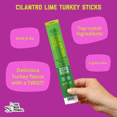 The New Primal cilantro lime turkey stick comes in a convenient 1oz portion.