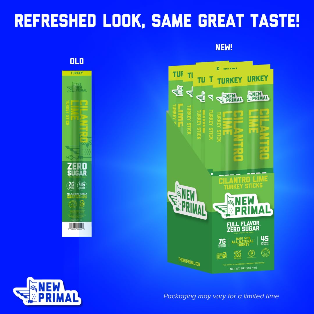 The New Primal cilantro lime turkey stick pairs bold flavor with clean ingredients.